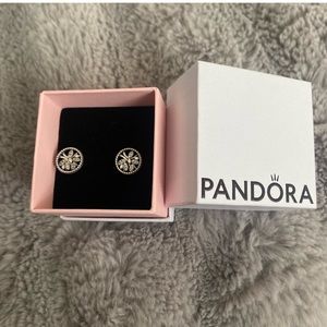 Pandora Sparkling Family Tree Stud Earrings.
